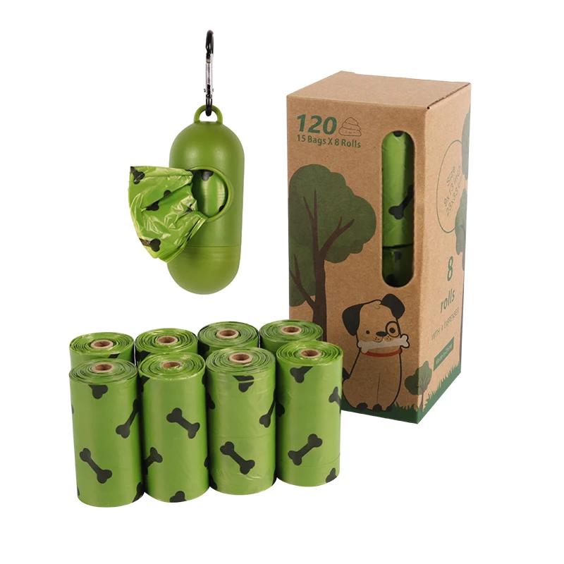 Pet Dog Cocô Sacos, biodegradável, compostável, Eco Friendly, Dog Dispenser Waste, Outdoor Degradável Excremento Suprimentos - Image 1