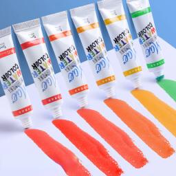 12/24 cor aquarela pintura conjunto iniciante selado tubo 5ml 12ml lavável não-tóxico portátil material da arte do estudante - Image 2