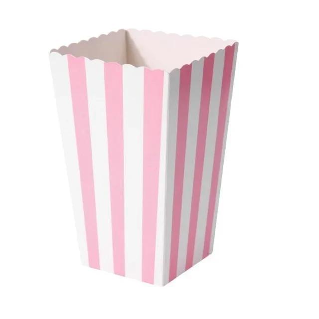 Rose Gold Stripe Candy Bag, Caixas De Pipoca, Mesas De Sobremesa, Baby Shower, Casamento, Birthday Party Tableware, Filme Suprimentos, 12Pcs - Image 1