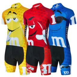 2024 dos desenhos animados roupas de ciclismo dos homens manga curta mtb ropa ciclismo respirável verão roupas esportivas ao ar livre roupas bib shorts - Image 1