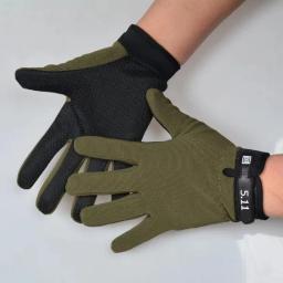 Luvas táticas dos homens de verão leve respirável ciclismo ao ar livre esportes de pesca antiderrapante feminino dedo cheio luva metade do dedo - Image 5