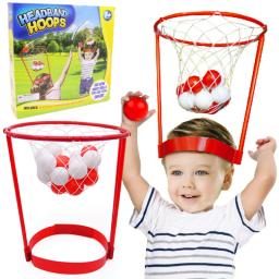 Brinquedo de tiro de basquete aéreo, faixa de cabeça interna e externa, bolas de argola, brinquedo interativo para várias pessoas, presente para crianças - Image 1