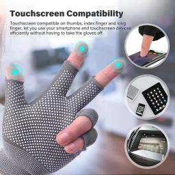 Outdoor Riding Anti-slip Touchscreen Luvas Homens Mulheres Luva Leve Fino Respirável Anti-uv Windproof Luva Mittens Condução - Image 4