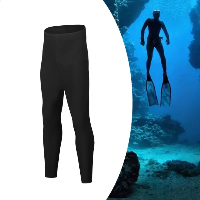 Calças Longas de Mergulho Aquecedoras para Homens e Mulheres - Perfeitas para Wetsuit, Natação Subaquática, Mergulho Livre, Snorkel e Surf