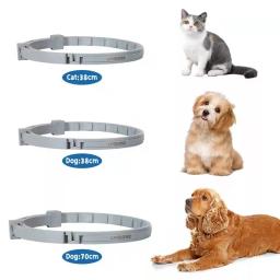 Coleira antiparasitária para animais de estimação, coleiras retráteis para cães e gatos, carrapatos antipulgas, acessórios para cachorros grandes, 38 cm, 70cm, novo - Image 5