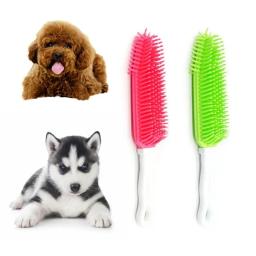 Escova de banho de silicone para animais de estimação, cabelo macio, pegajoso, ferramenta de massagem, animal pequeno, cachorro, cachorro, gato, suprimentos de limpeza - Image 1