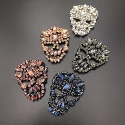 Apliques bordados em jeans artesanal 3d com strass ornamentos para costura roupas ornamentos para costura faça você mesmo - Image 1