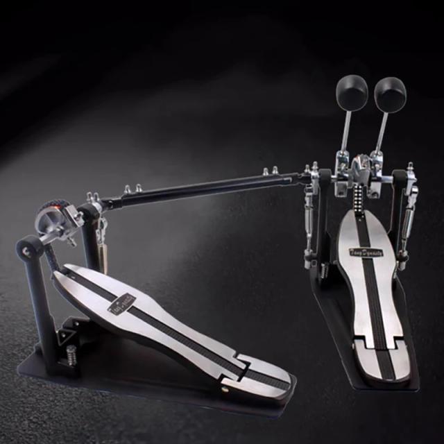 Kit de Bateria Duplo Pedal Tread Hammer em Liga Aeroespacial com Acessórios para Prática e Jazz Drum