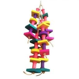 Brinquedo De Mastigação para Papagaio, Blocos De Pássaro, Nós, Brinquedo Rasgando, Gaiola De Pássaro, Brinquedo Mordida, Cinza Africano, Araras, Cacatuas, 1Pc - Image 3