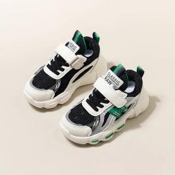Tênis de rede respirável infantil, sapatos de papai feminino, novo, primavera e outono, 2024 - Image 3
