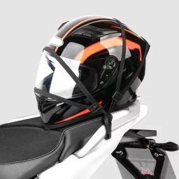 Corda elástica retrátil para capacete, correias, gancho de bagagem, correia de fixação, acessórios de motocicleta, 60 cm, 90cm - Image 5