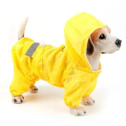 Impermeável reflexivo com capuz para cães e gatos, Casaco impermeável, Roupa ao ar livre, Pet Shop, Puppy Rainwear - Image 1