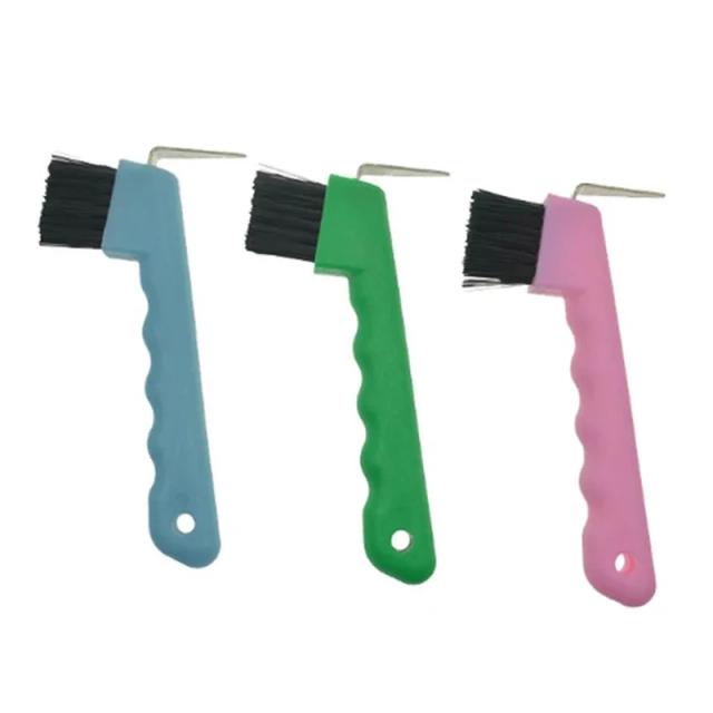 Shires Hoof Pick Brush Grooming para Cavalo Cor Aleatória