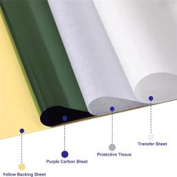 10/20/50/100 unidades de papel de transferência de tatuagem tamanho A4 estêncil de tatuagem papel térmico para acessórios de máquina de transferência de tatuagem - Image 4
