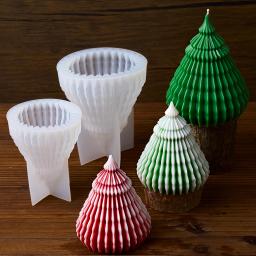 DIY Origami Árvore De Natal Resina Molde, 3D Ornamento, Handmade Vela Perfumada, Moldes De Silicone, Ornamento De Gesso, Presente De Férias - Image 5