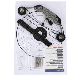 Aço inoxidável Mini Composto Bow Set, Poderoso Arco com Arco, Tiro Interior e Exterior, Caça Acessórios, 8 ", 11.7lbs Range30 40m - Image 5