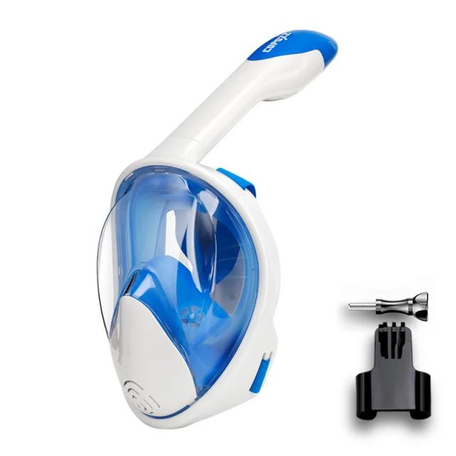Máscara de Mergulho Profissional COPOZZ: Snorkel Completo Anti-Fog para Adultos com Design Confortável e Visão Ampla