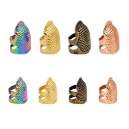 Dedal Agulhas Finger Protector, Ferramentas De Costura Doméstica Acessórios, Handworking Agulha Artesanato, Novo - Image 3