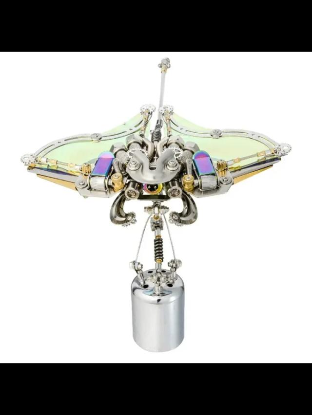 Kits de Construção 3D Steampunk Devil Fish para Todas as Idades - Quebra-Cabeça Metálico Manta Ray para Montagem DIY