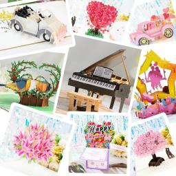 3D Pop Up Love Card para esposa e namorada, Obrigado Cartões, Presente para o Dia dos Namorados, Aniversário, Casamento, Convite, Saudação - Image 1