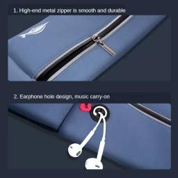 Cinto de corrida impermeável e bolsa de telefone, Kit de ginástica para homens e mulheres maratona ao ar livre, Mochila de chaleira multifuncional - Image 5
