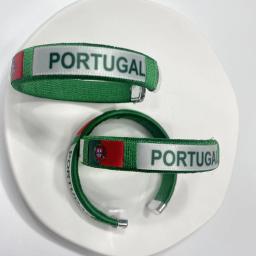 País Bandeira Pulseira, Pulseira Estilo Bandeira Nacional, Jogo de Futebol, Torcer, Lembrança, Desporto, Amizade, Diâmetro 65 milímetros - Image 2