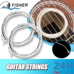 Conjunto de 6 peças para guitarra clássica, peças de cobre prateado, super leve, clássico, claro, nylon, prata - Image 1
