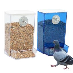 Pendurado automático alimentador de pássaros, papagaio e codorna gaiola, caixa anti-derramamento, Mount Budgie e Cockatiel, Conure Food Dispenser, 1PC - Image 1