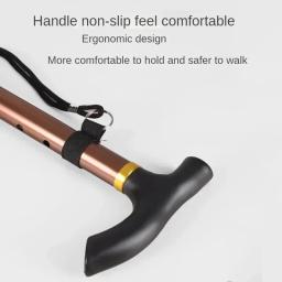 Unissex caminhadas acampamento trekking montanhismo pólos bengala telescópica bastões de trekking vara dobrável para idosos - Image 2