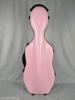 Ajustável Hard Glass Fiber Viola Case, Rosa Case, Modelo Raro, 15 "-17" - Image 1