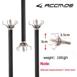 Aço inoxidável Judo Broadheads Parafusos, Seta Ponto, Caça Archery Acessório, 6pcs - Image 2