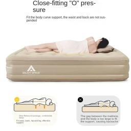 Colchão exterior auto inflável ultraleve, tapete de ar inflável único para dormir, bomba embutida, equipamento de viagem, acampamento - Image 4