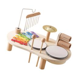 Xilofone Percussão de madeira Drum Set for Children, Motor, Jardim de infância, Crianças, Crianças, Idades 3, 4, 5, 6 Years Old, Holiday Gifts - Image 4