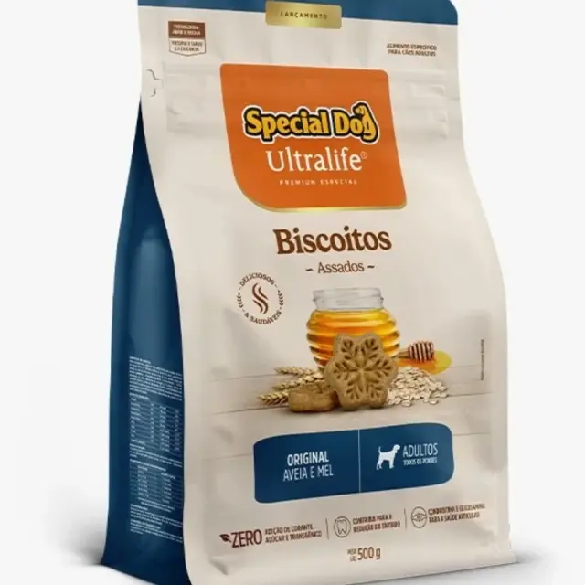 Biscoito Original Special Dog Ultralife 500g para Cães Adultos Saboroso e Nutritivo