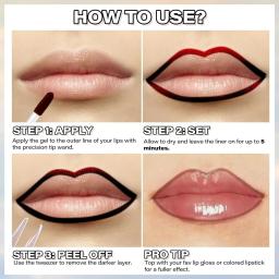 Long Lasting Lip Liner, impermeável tatuagem mancha, à prova de transferência, cor altamente pigmentada, acabamento fosco - Image 4