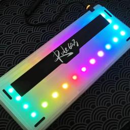 Rule60 v3 kit de teclado hhkb/wkl/wk layout com fio/três modos personalizado rgb retroiluminado kit teclado mecânico acessórios - Image 1