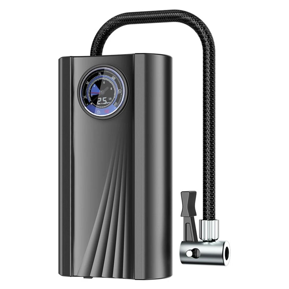 Compressor De Ar Elétrico, Recarregável, Alta Precisão, Bomba De Ar Portátil, Display LCD, Bomba De Pneu Elétrico Com Medidor De Pressão Digital - Image 1