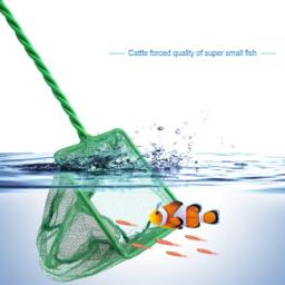 Rede de pesca portátil com alça longa para aquário, acessórios de pesca, rede de desembarque para aquário, 1pcs - Image 6