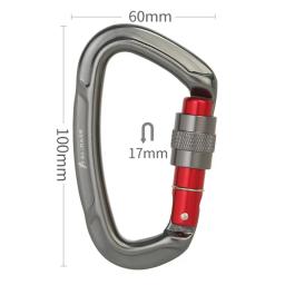 Escalada mosquetão 25kn montanhismo profissional d forma parafuso portão de bloqueio fivela carabiners ascend equipement - Image 4