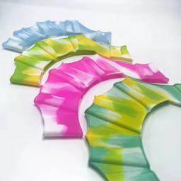 Luvas de natação dedo webbed, sapo mão engrenagem, nadadeiras palma nadadeiras para crianças e adultos, Swim Training Supplies, 2 pcs - Image 3