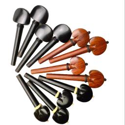 Ebony Rosewood Violoncelo String Tuning Pegs, Chaves Winder, Acessórios Peças, 4Pcs, 4Pcs - Image 2