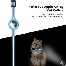 Airtag Caso Coleira para Gatos com estojo protetor, Anti Lost Locator, Rastreador Cão Acessórios, Coleiras Reflexivas Pet - Image 5
