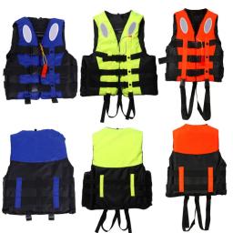 Casaco salva-vidas de natação para adultos e crianças, colete flutuante com apito, barco drifting, drifting, drifting, resgate marítimo, novo - Image 5