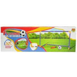 Kit 2 Trave e Bola Infantil Para Crianças Chute a Gol com Rede Bomba Brinquedo Futebol DMT5075 - Image 2