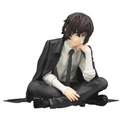 Coleção japonesa de estatuetas, FuRyu Bungo cães vadios, figura de imprensa Dazai Osamu Noodles, brinquedos fofos, 12cm - Image 6