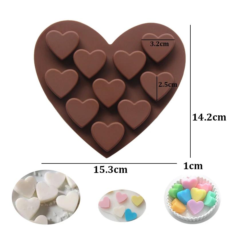 Molde artesanal do silicone, ferramenta do cozimento, chocolate, doces, geléia, pudim, flor, animal, forma do coração - Image 1