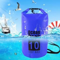 10l saco de natação à prova dwaterproof água saco seco pacote armazenamento acampamento ao ar livre caminhadas caiaque canoagem rio trekking boating esportes aquáticos sacos - Image 3