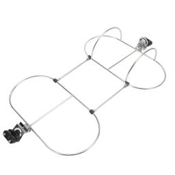 Rack de lalama do barco marinho, aço inoxidável 304, suporte duplo dobrável para 7 "iate marinho, guarda-lalama 2 cesta, 1pc - Image 3