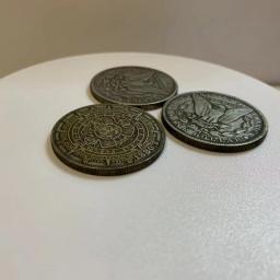 Coleção Comemorativa de Moedas em Prata Antiga, Maia, Relógio de sol, Asteca, Cobre, Moeda, Medalha, 1pc - Image 3