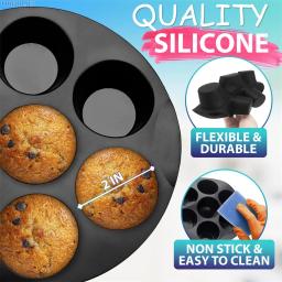 Airfryer Silicone Muffin Pan Cupcake Mold, antiaderente Mini Bolo Mold, Air Fryer Acessórios, 7 Copos, 3.5 a 5.8 L - Image 5